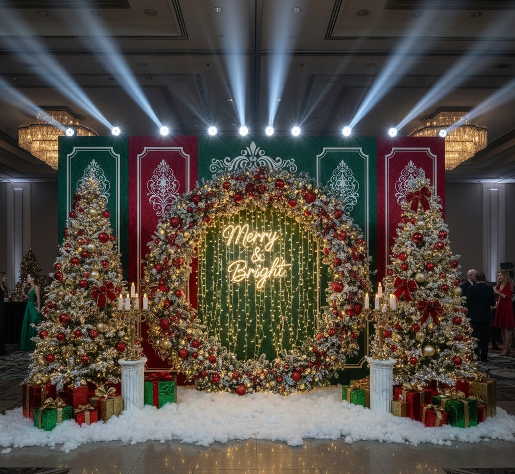 Christmas photo zone showcase