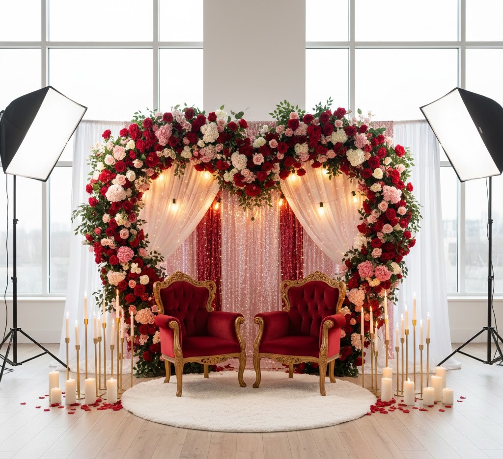 Valentine's Day backdrop