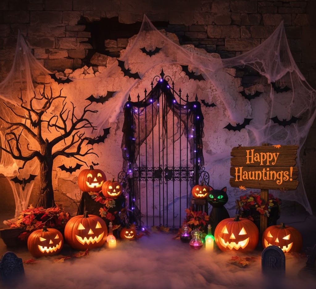 Halloween themed photo zone